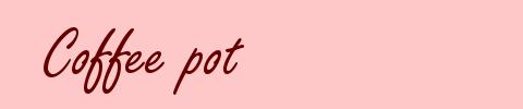 Coffee pot